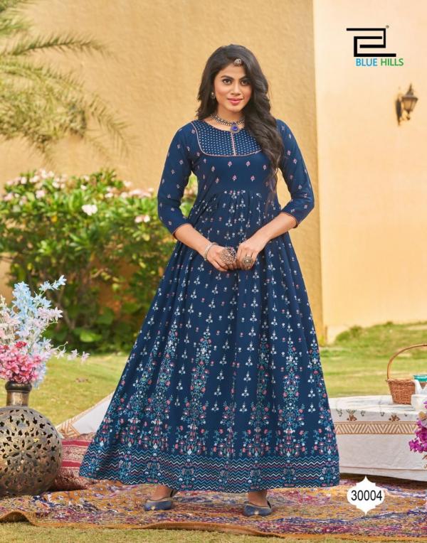 Blue hills Walkway 30 Exclusive Ethanic Wear Anarkali Kurti With Gown 